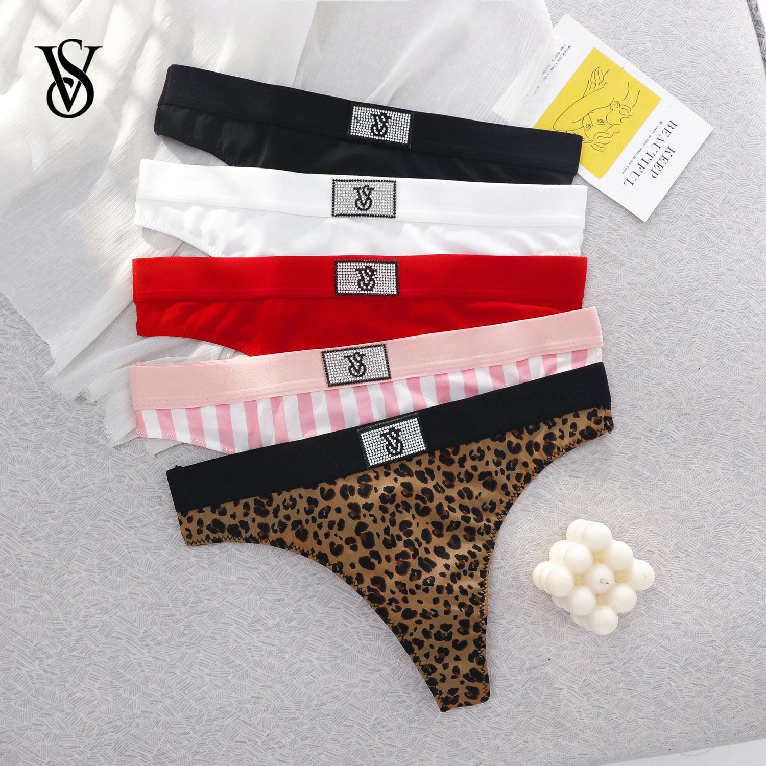 VS High Waist Underwear Sexy Lingerie Women Panties Seamless Lace Thongs Victoria's Secret Comfortable Breathable Panty